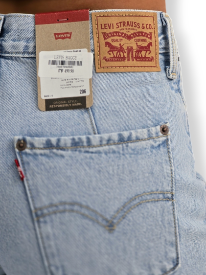 גינס LEVIS BAGGI SEAMED